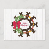 馬蹄型クリスマスリース ポストカード (正面)
