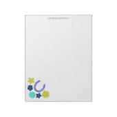 馬蹄型フローラ乗馬をテーマにしたメモ帳 ノートパッド (回転)