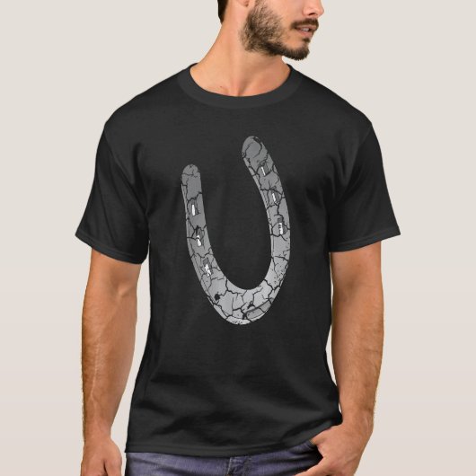 馬蹄型ヴィンテージ調 Tシャツ (正面)