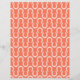 馬蹄型馬オレンジホワイトクラフトおもしろい