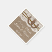 馬蹄山素朴のコレク結婚ション スタンダードカクテルナプキン (角)