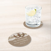 馬蹄山素朴のコレク結婚ション ラウンドペーパーコースター (インサイチュ)