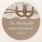 馬蹄山素朴のコレク結婚ション ラウンドペーパーコースター (正面)