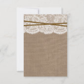 馬蹄山素朴のコレク結婚ション 出欠カード (裏面)