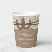 馬蹄山素朴のコレク結婚ション 紙コップ (裏面)