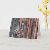 馬蹄幸運 カード (黄色い花)