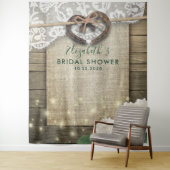 馬蹄形のハイドレンジアの木のウェディングシャワーの写真撮影ブース タペストリー (インサイチュ)