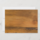 馬蹄形のヴェール ウェスタン バーン ポスト ウェディング ブランシュ 招待状 (裏面)