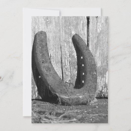 馬蹄形の招待状 招待状 (正面)