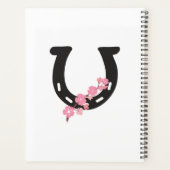 馬蹄形の美しいデザインとフローラ プランナー手帳 (裏面)