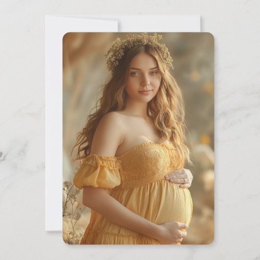 馬蹄形サボテン ウェスタン ボーホー ブライズ シャワー フォト 招待状 (裏面)