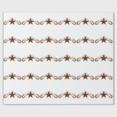 馬蹄形スタースクロール ラッピングペーパー (フラット)