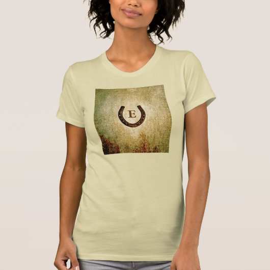 馬蹄形モノグラムのパーソナライズされた Tシャツ (正面)