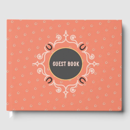 馬蹄形ラッキー馬蹄型 ゲストブック (正面)