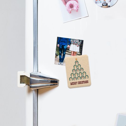 馬蹄形素朴クリスマスツリー マグネット