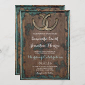 馬蹄形素朴結婚式招待状 招待状 (正面/裏面)