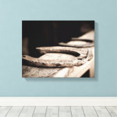 馬蹄形素朴 キャンバスプリント (インサイチュ (ウッドフロア))