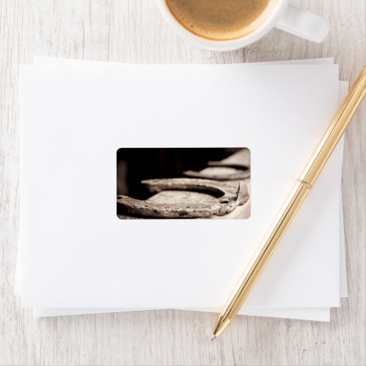 馬蹄形素朴 ラベル (インサイチュ)