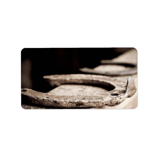 馬蹄形素朴 ラベル (正面)