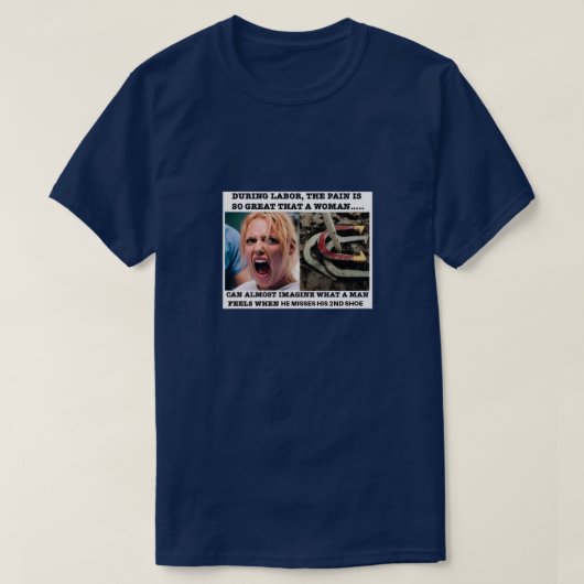 馬蹄投げと陣痛Tシャツ Tシャツ (デザイン正面)