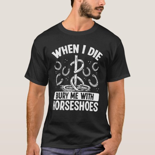 馬蹄投げトーナメント馬蹄投げT Tシャツ (正面)