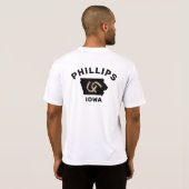 馬蹄投パーソナライズされた球スポーツ州マップ Tシャツ (裏面フル)