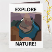 馬蹄曲探索自然馬蹄曲げ カード (黄色い花)