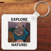 馬蹄曲探索自然馬蹄曲げ キーホルダー (裏面)