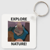 馬蹄曲探索自然馬蹄曲げ キーホルダー (裏面)