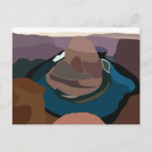 馬蹄曲探索自然馬蹄曲げ ポストカード (正面)