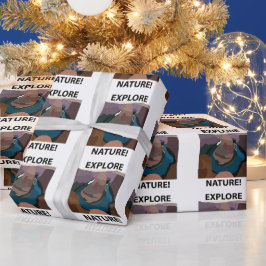 馬蹄曲探索自然馬蹄曲げ ラッピングペーパー