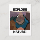 馬蹄曲探索自然馬蹄曲げ 名刺 (正面)