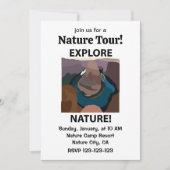 馬蹄曲探索自然馬蹄曲げ 招待状 (正面)