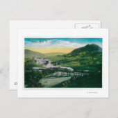 馬蹄曲線付近の制限付き鉄道 ポストカード (正面/裏面)