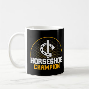 馬蹄球投げ馬蹄鉄チャンピオン投手プレム コーヒーマグカップ