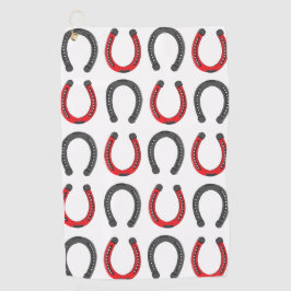 馬蹄用好転蹄鉄 ゴルフタオル