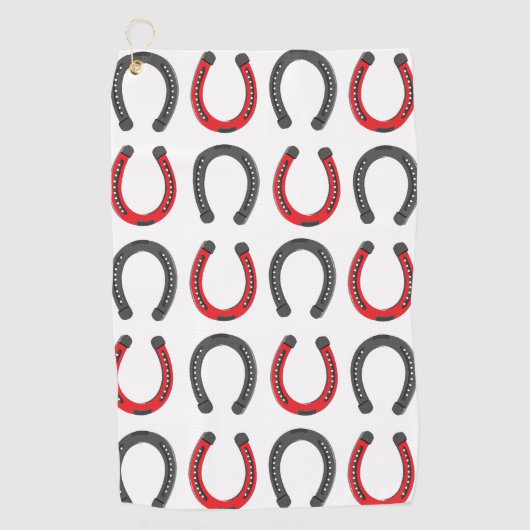 馬蹄用好転蹄鉄 ゴルフタオル (正面)