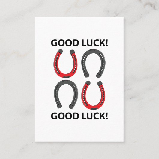 馬蹄用好転蹄鉄 名刺 (正面)