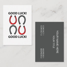 馬蹄用好転蹄鉄 名刺