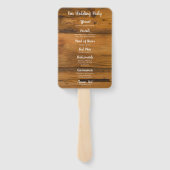 馬蹄真珠カントリーウェスタン結婚式 プログラム ハンドファン (裏面)