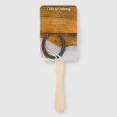 馬蹄真珠カントリーウェスタン結婚式 プログラム ハンドファン (正面)