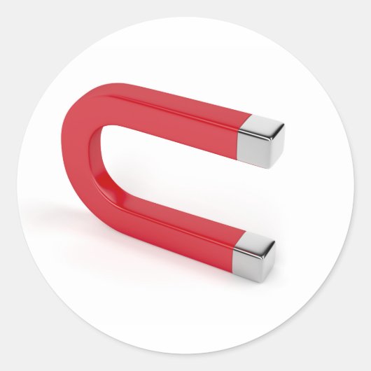 馬蹄磁石 ラウンドシール (正面)