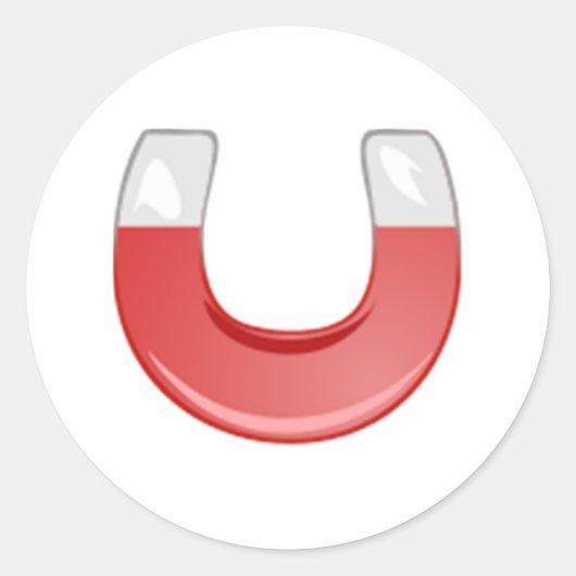 馬蹄磁石 ラウンドシール (正面)