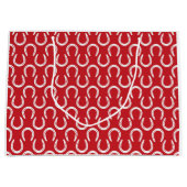 馬蹄私は馬の赤い白の時間のない甘い愛 ラージペーパーバッグ (正面)