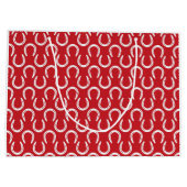 馬蹄私は馬の赤い白の時間のない甘い愛 ラージペーパーバッグ (裏面)