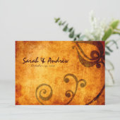 馬蹄素朴結婚式招待状 招待状 (スタンド正面)