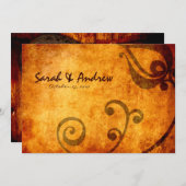 馬蹄素朴結婚式招待状 招待状 (正面/裏面)