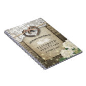 馬蹄紫陽花ウッドカントリーウェディングゲストブック ノートブック (右側)