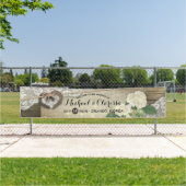 馬蹄紫陽花カントリー素朴ズ結婚歓迎 横断幕 (インサイチュ)