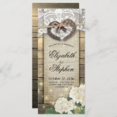 馬蹄紫陽花フラワーウッドカントリーウェディング プログラム (正面/裏面)